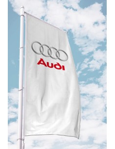 Pennone portabandiera metri 5 con banner rotante e pomo 2