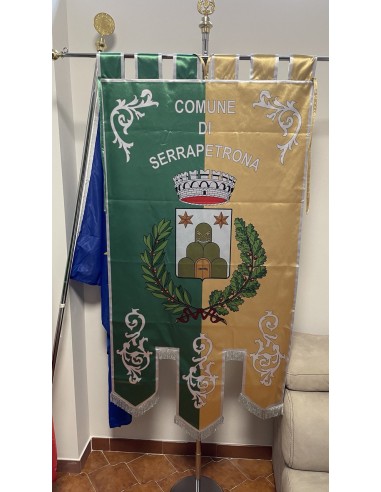 Gonfalone Stampato Comuni con code