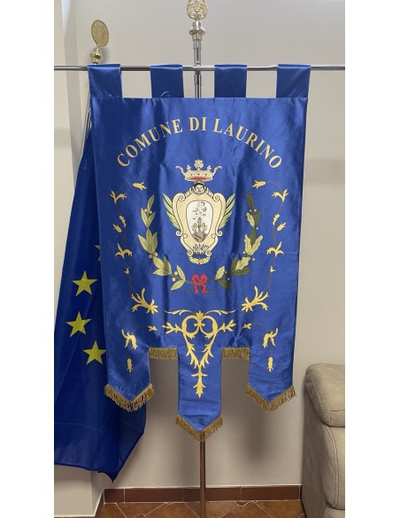 Gonfalone Stampato Comuni con code