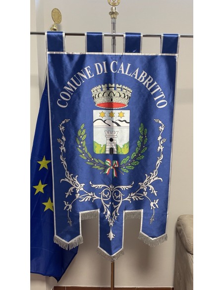 Gonfalone Stampato Comuni con code