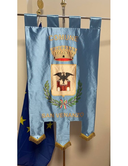 Gonfalone Stampato Comuni con code
