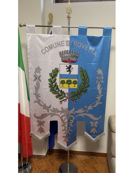 Gonfalone Stampato Comuni con code