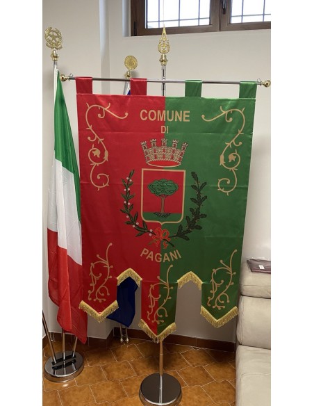 Gonfalone Stampato Comuni con code