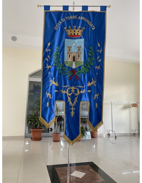 Gonfalone Ricamato Comuni (con code)