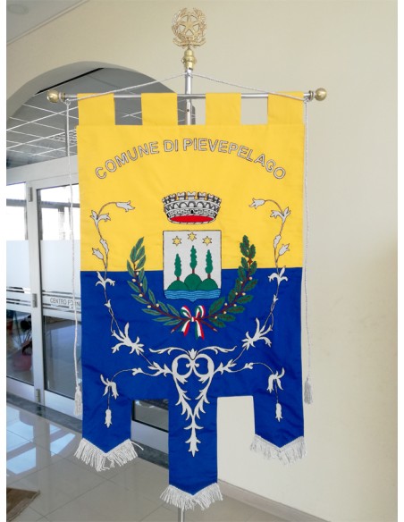 Gonfalone Ricamato Comuni (con code)