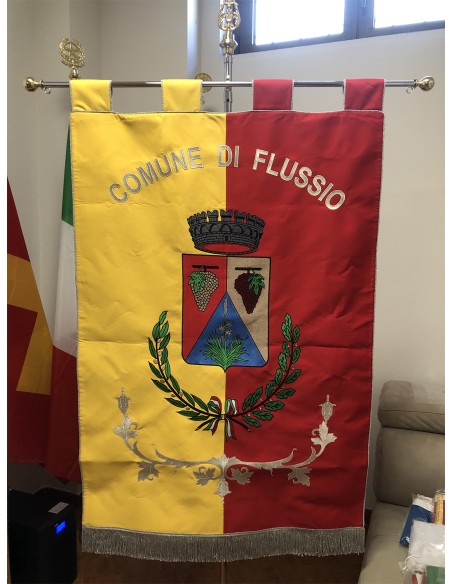 Gonfalone Ricamato Comuni (senza code)