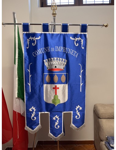 Gonfalone Stampato Comuni con code