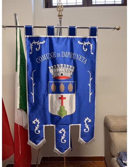 Gonfalone Stampato Comuni con code