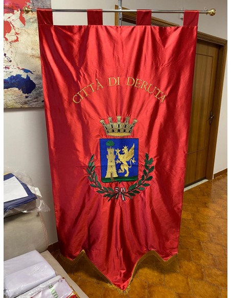 Gonfalone Ricamato Comuni (con code)