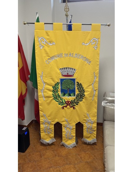 Gonfalone Ricamato Comuni (con code)