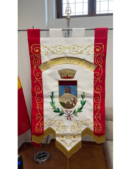 Gonfalone Ricamato Comuni (con code)