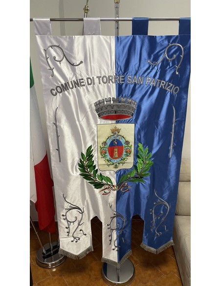 Gonfalone Ricamato Comuni (con code)