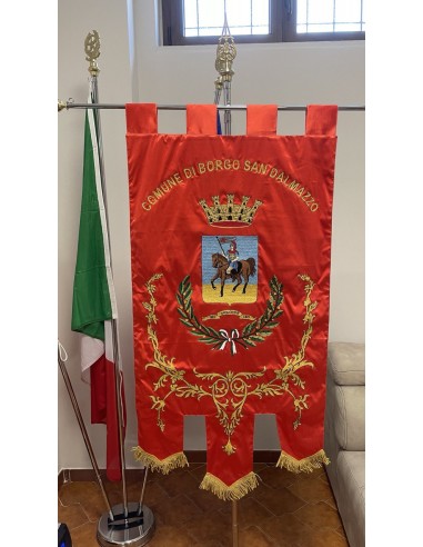 Gonfalone Ricamato Comuni (con code)
