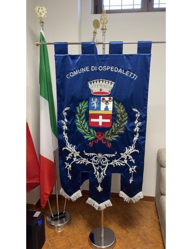 Gonfalone Ricamato Comuni (con code)