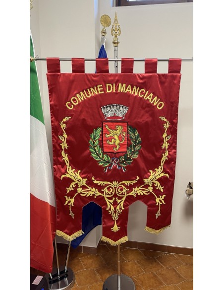 Gonfalone Ricamato Comuni (con code)