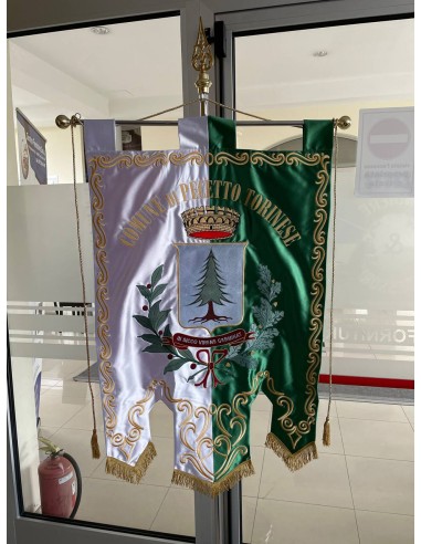 Gonfalone Ricamato Comuni (con code)