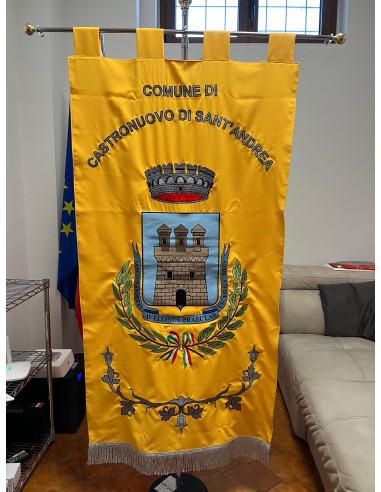 Gonfalone Ricamato Comuni (senza code)