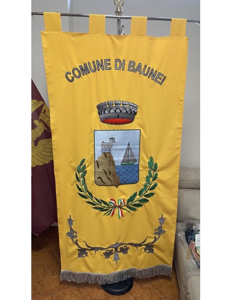 Gonfalone Ricamato Comuni (senza code)