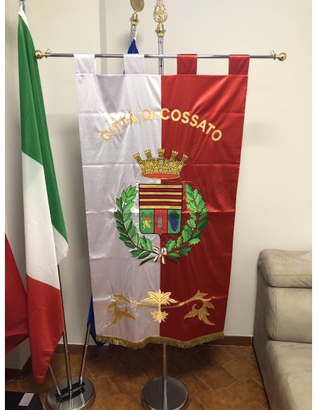 Gonfalone Ricamato Comuni (senza code)