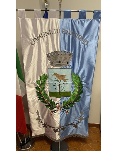 Gonfalone Ricamato Comuni (senza code)