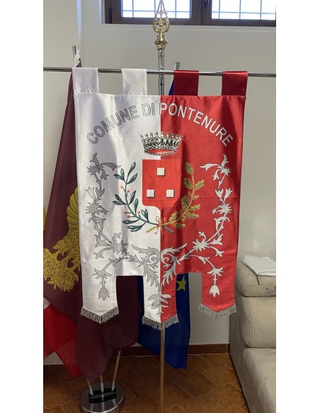 Gonfalone Stampato Comuni con code