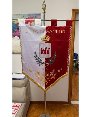 Gonfalone Stampato Comuni con code