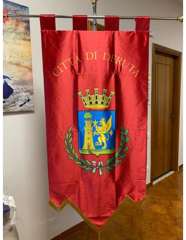 Gonfalone Stampato Comuni con code