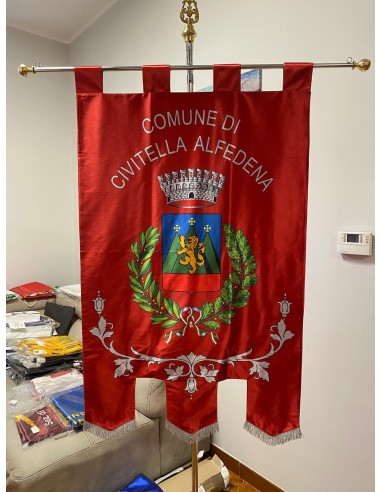Gonfalone Stampato Comuni con code