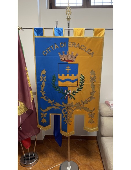 Gonfalone Stampato Comuni con code