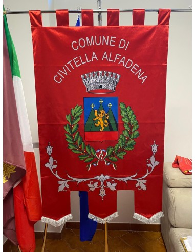Gonfalone Stampato Comuni con code