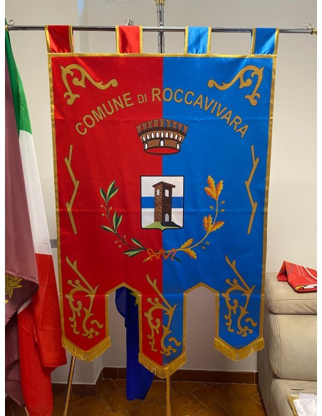 Gonfalone Stampato Comuni con code