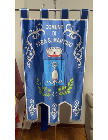 Gonfalone Stampato Comuni con code