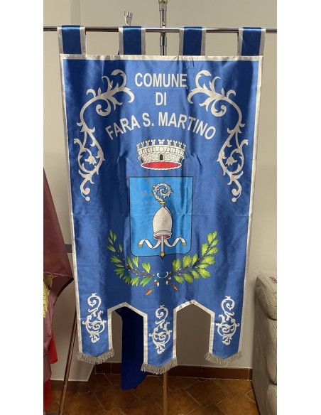 Gonfalone Stampato Comuni con code