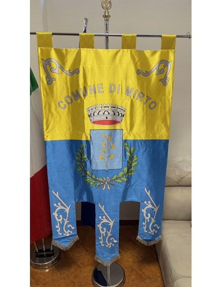 Gonfalone Stampato Comuni con code