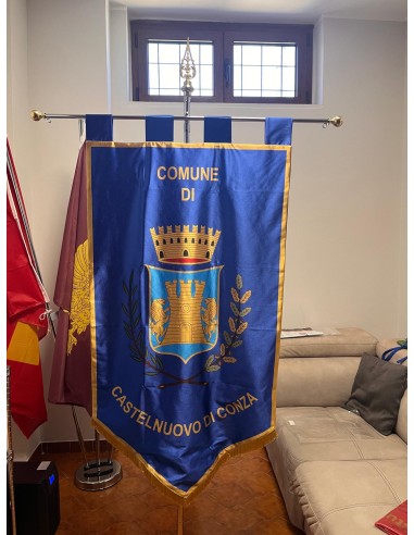 Gonfalone Stampato Comuni con code