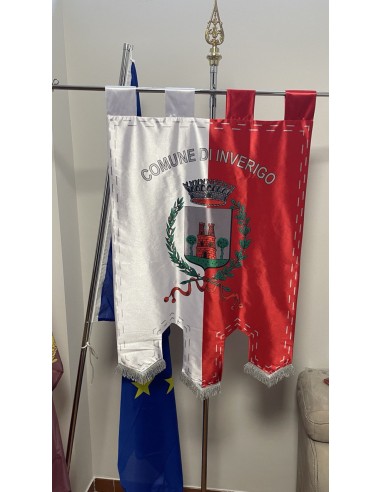 Gonfalone Stampato Comuni con code