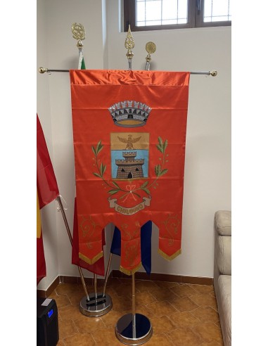 Gonfalone Stampato Comuni con code