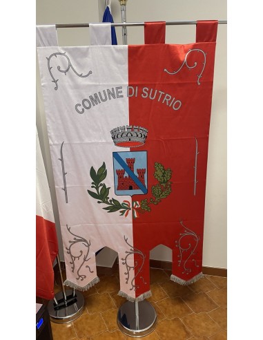 Gonfalone Stampato Comuni con code