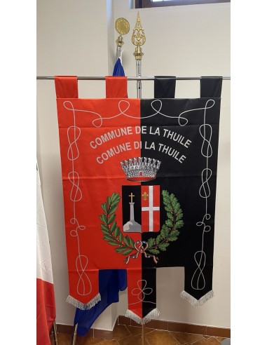 Gonfalone Stampato Comuni con code