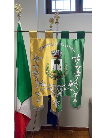 Gonfalone Stampato Comuni con code
