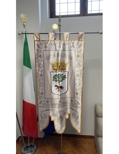 Gonfalone Stampato Comuni con code