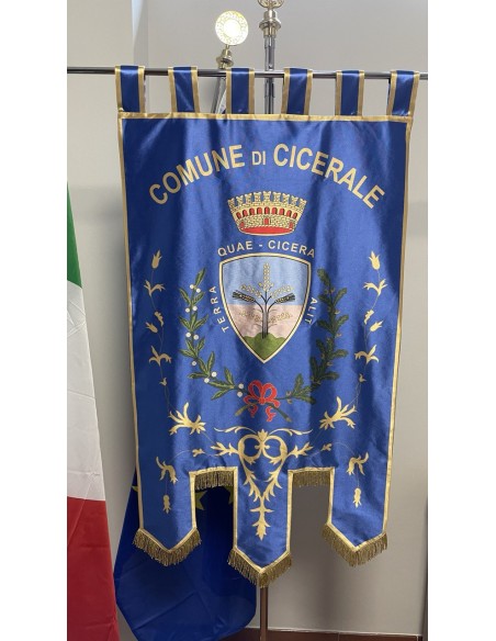 Gonfalone Stampato Comuni con code