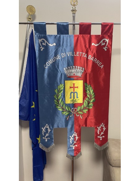 Gonfalone Stampato Comuni con code
