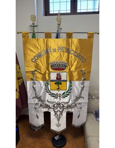 Gonfalone Ricamato Comuni (con code)