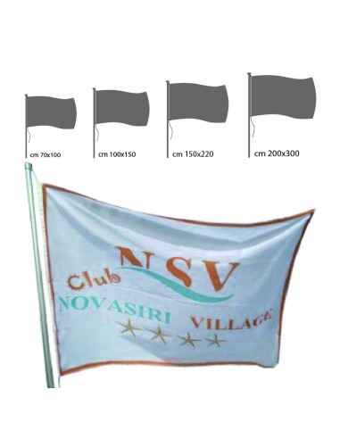 Bandiera personalizzata orizzontale