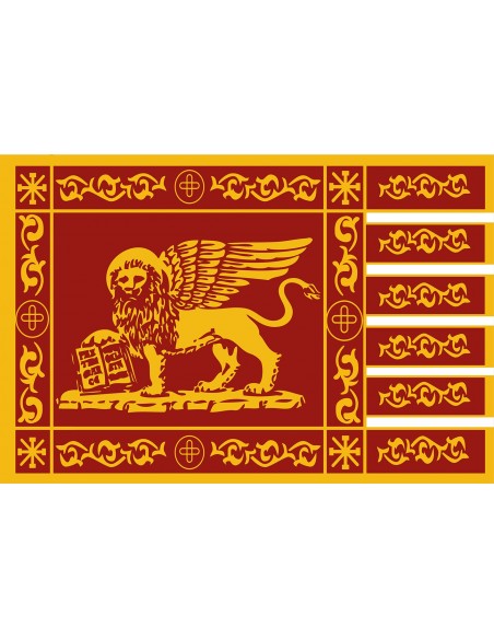 Bandiera Serenissima con CODE CUCITE SINGOLARMENTE