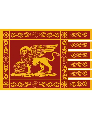 Bandiera Serenissima con CODE CUCITE SINGOLARMENTE