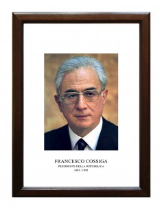 Quadro con foto del Presidente della Repubblica Gronchi
