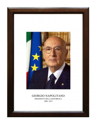 Quadro con foto del Presidente della Repubblica Gronchi